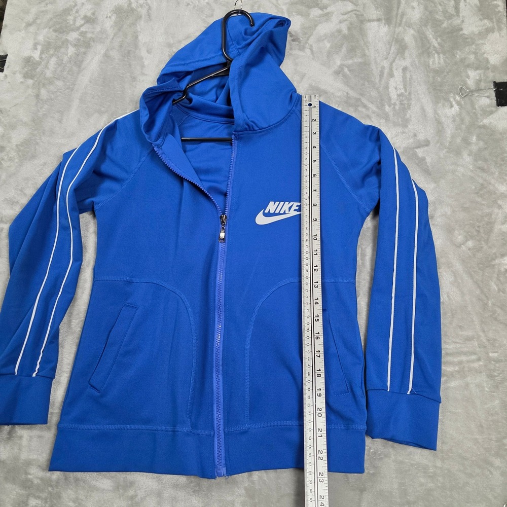 Nike Full Zip‎ Hoodie Womens Size S Blue Fair Condition Sportswear Track Jacket - Picture 3 of 12